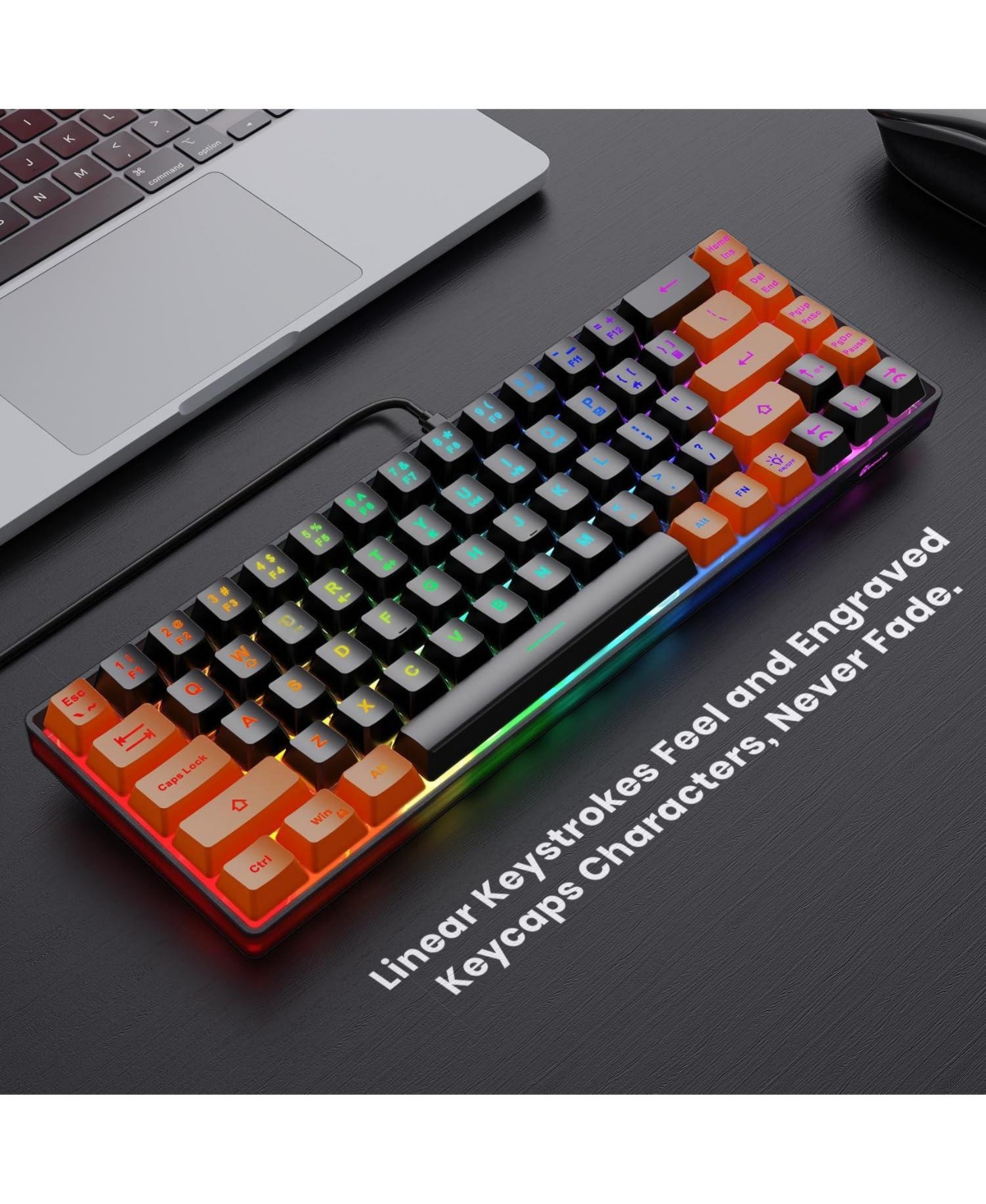 Lofree 65% Ultra-Compact Wired Anti-Ghosting Gaming Membrane Keyboard