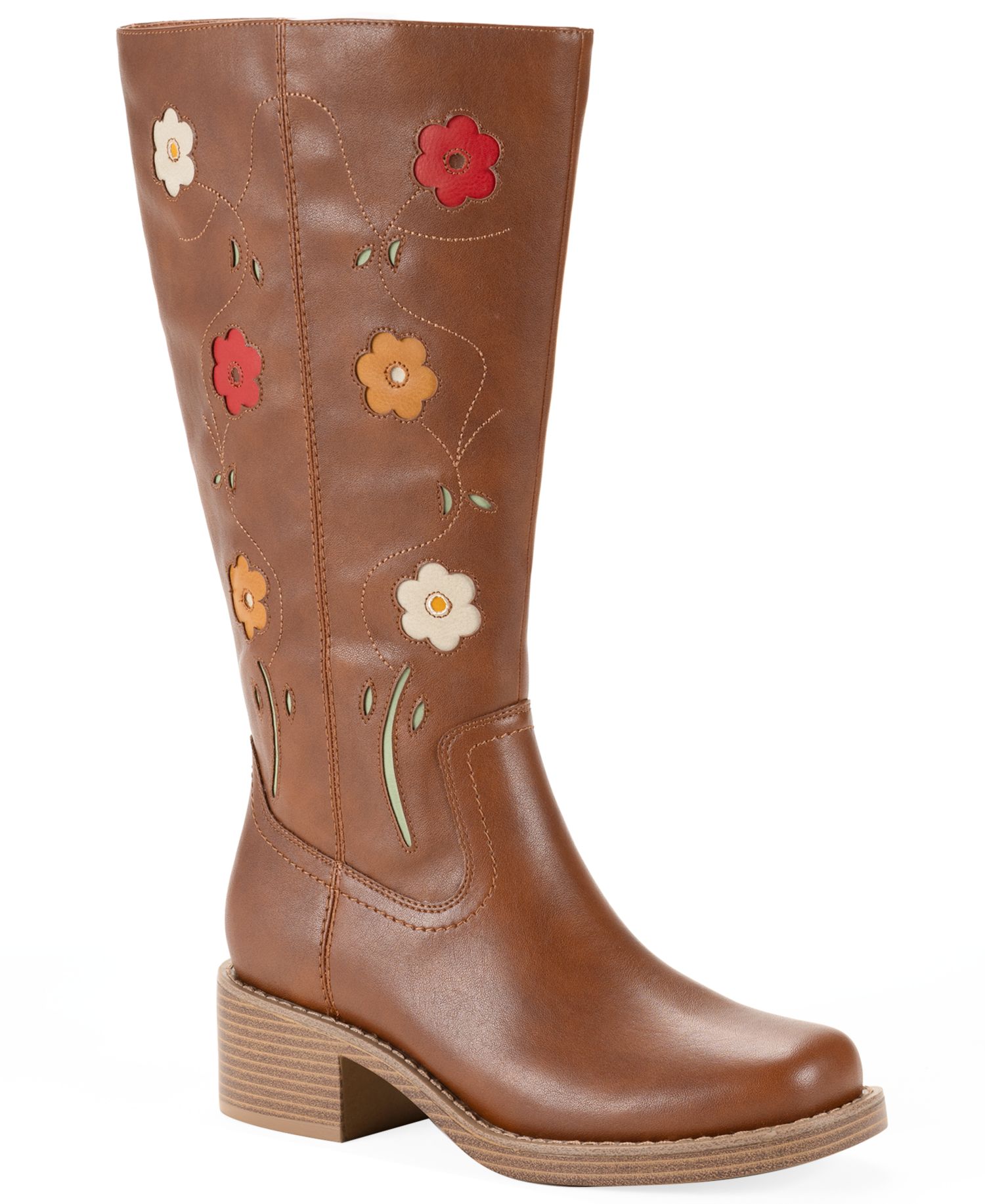 Women's Warblerr Square Toe Tall Boots, Created for Macy's, Regular & Wide Calf
