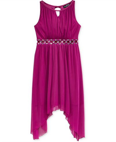 Crystal Doll Embellished-Waist Maxi Dress, Girls (7-16)