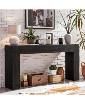 63" Solid Wood Console Table