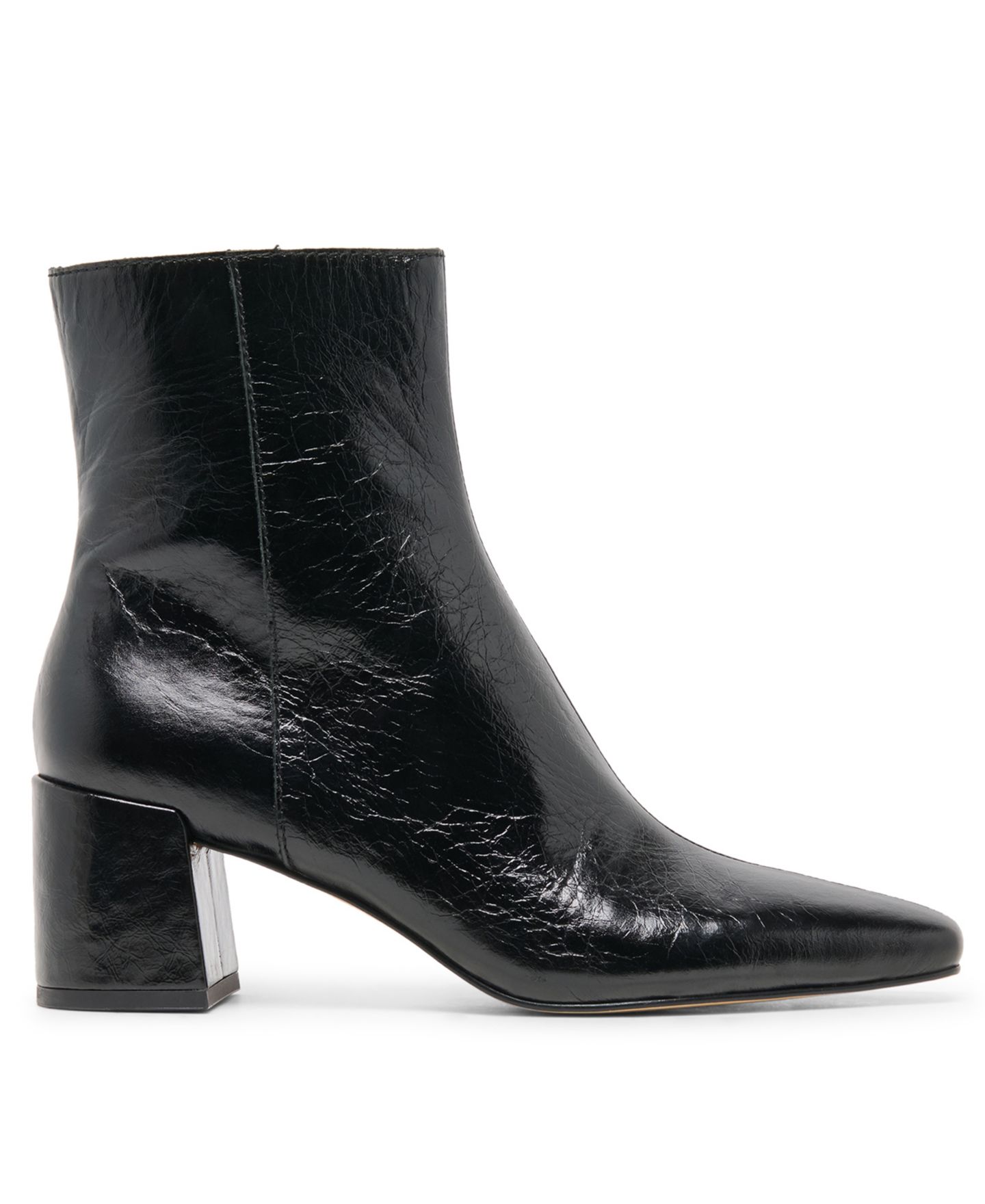 Женские ботинки Dolce Vita Bayra Wide Width Snip Toe Heeled Dress Booties, цвет: Полуночная лаковая кожа — фото 2