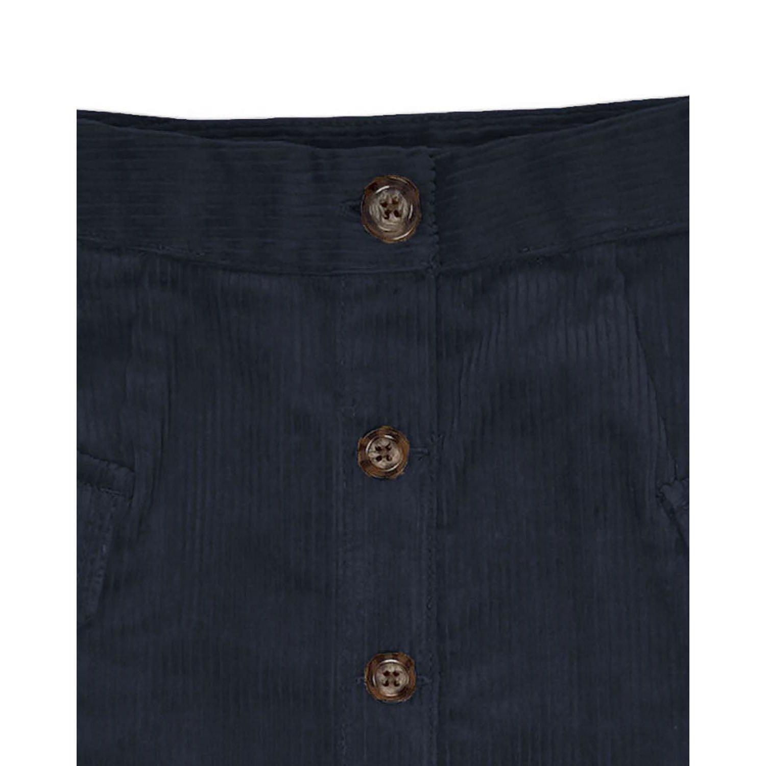 Toddler Girls Organic Corduroy Button Front Skirt