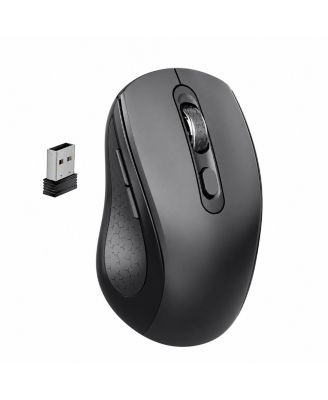 24GHz Wireless Silent Mouse 2400 Dpi Adjustable 6 Buttons Ergonomic For Laptop PC