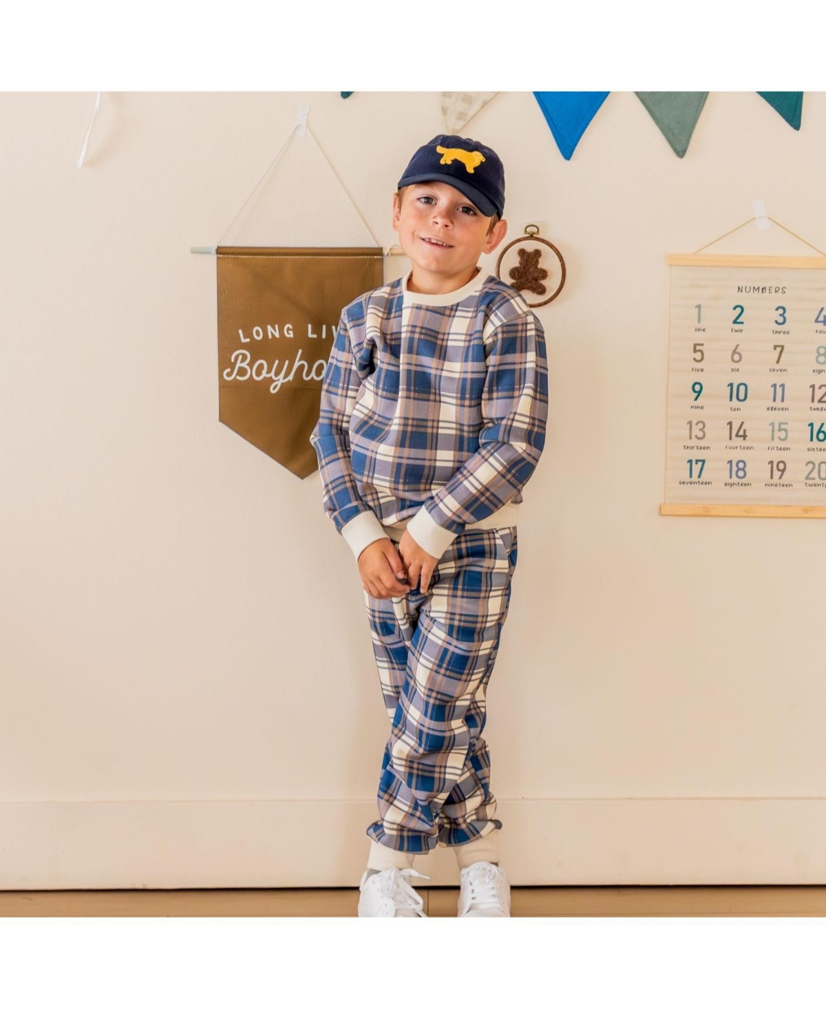 Sweet Wink Toddler Boys Plaid Sweatshirt