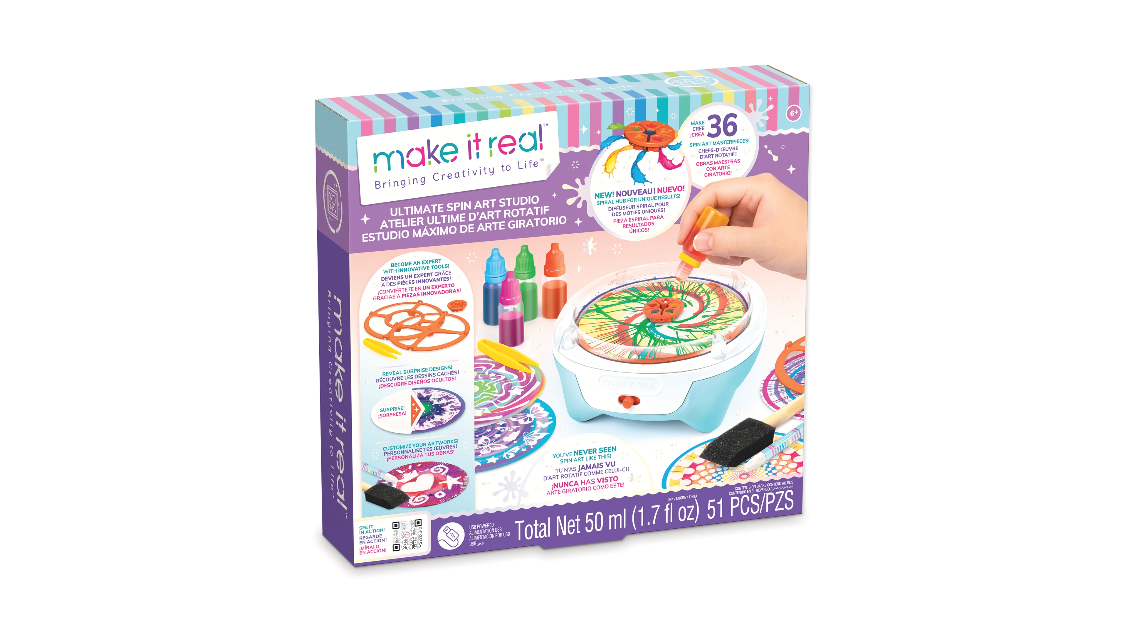 Make It Real Spin Art Innovation Station, Ages 8+