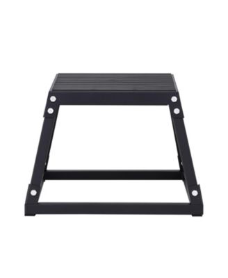 12" Plyometric Jump Box Fitness Exercise Plyo Box Step Cross Black