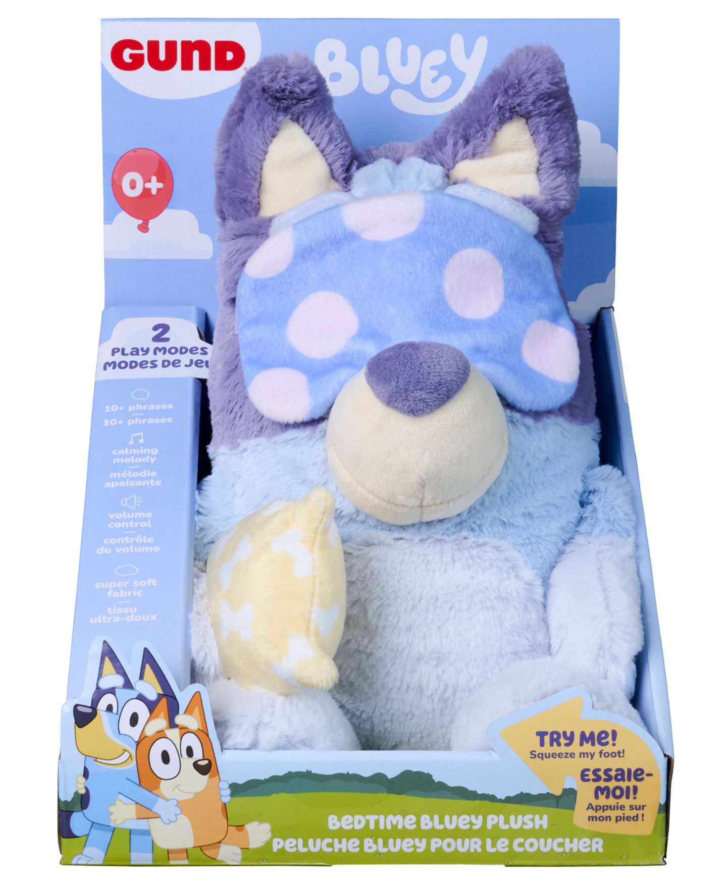 Детская мягкая игрушка Macy's Bedtime Bluey 13" Plush — фото 4