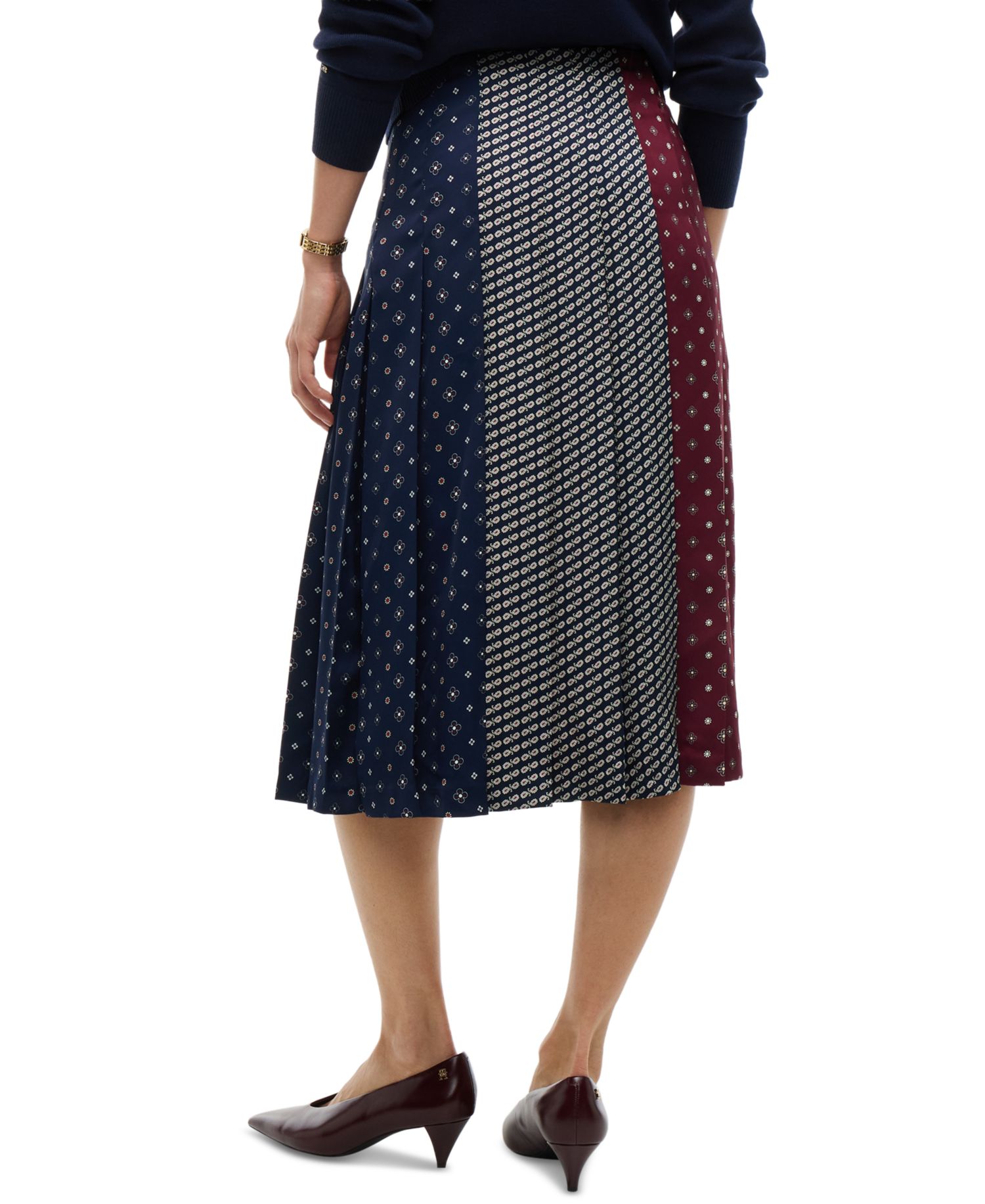 Women's American Icons Pleated Midi Skirt