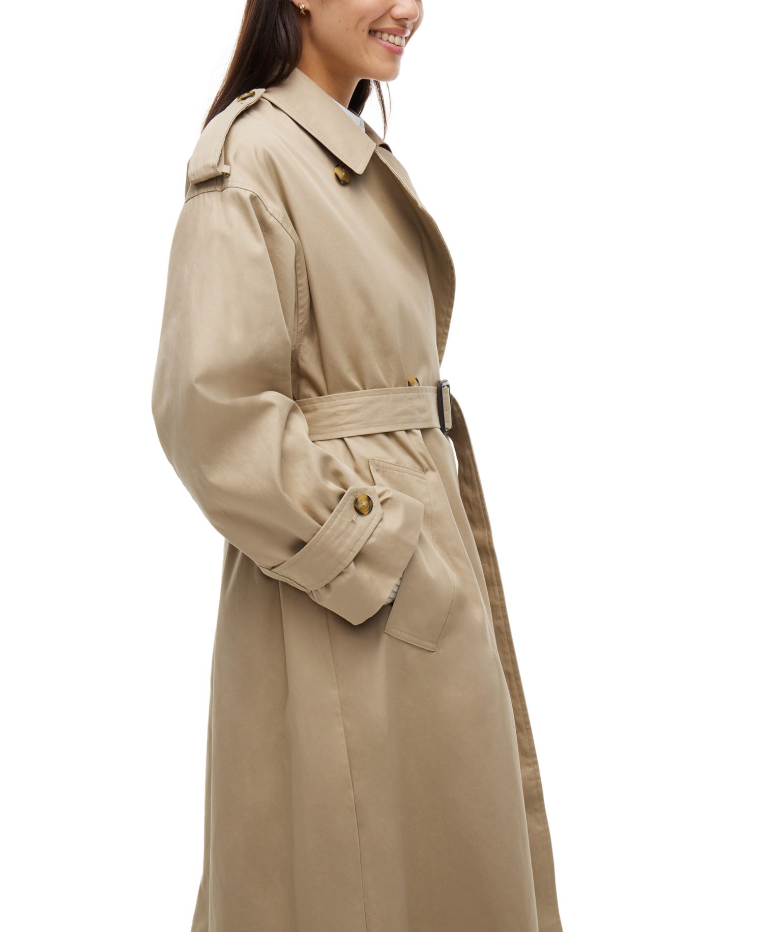 Women's American Icons Oversized Double-Breasted Trench Coat