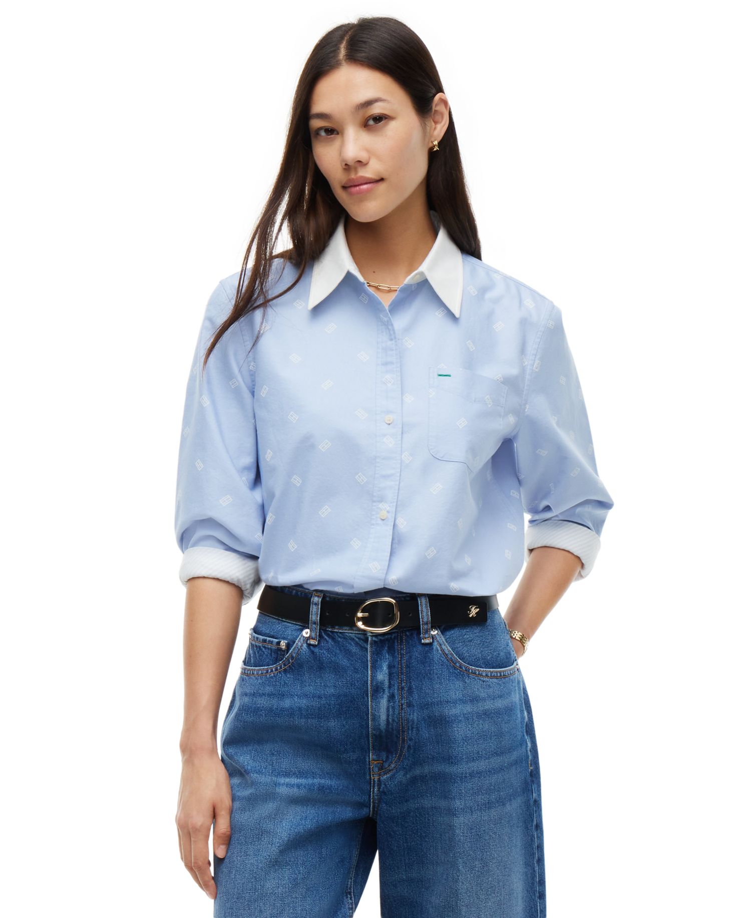 Women's American Icons Critter Long-Sleeve Oxford Shirt
