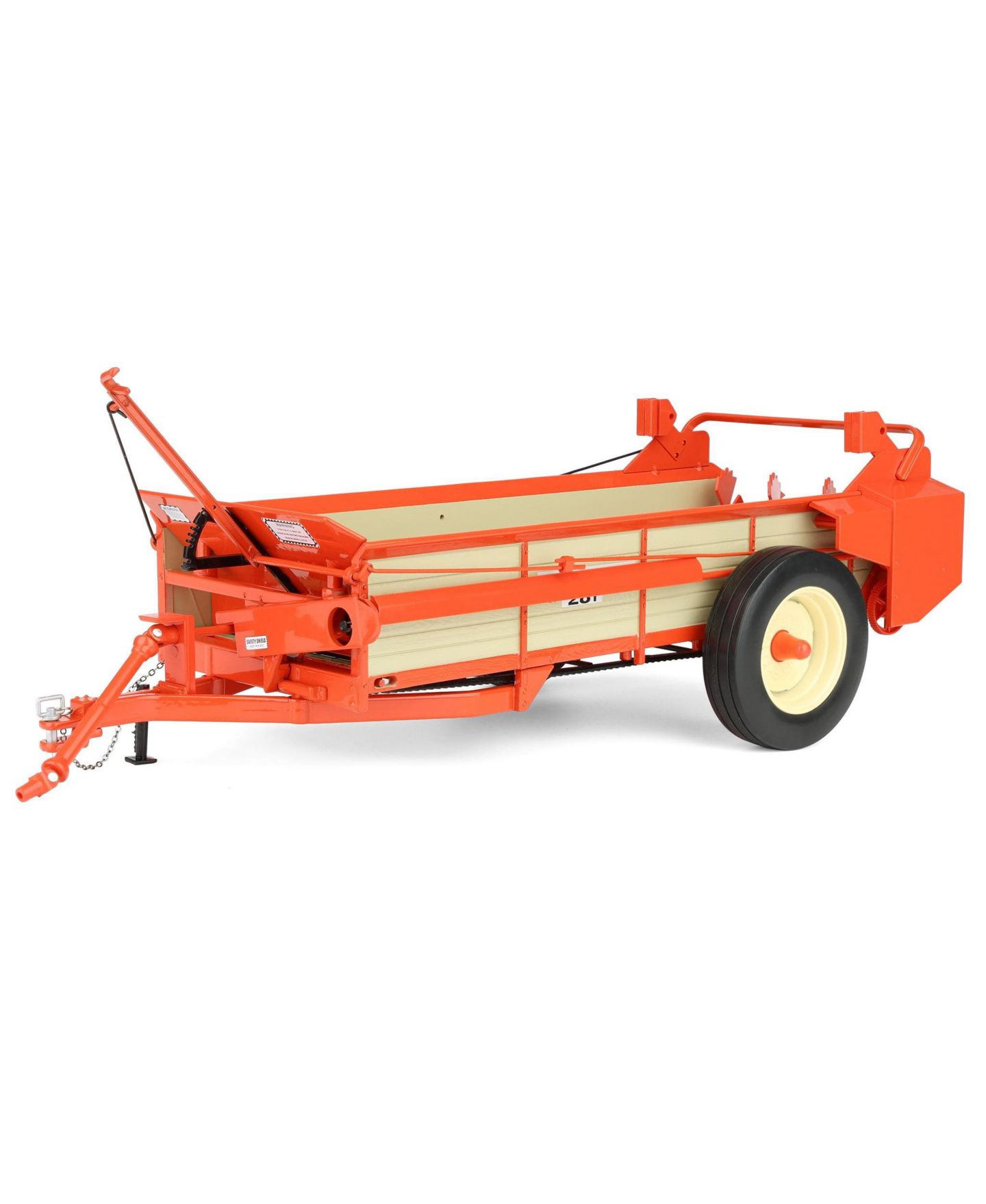 Детская игрушка Spec Cast 1/16 Scale Allis Chalmers 281 Manure Spreader Wagon with Rotating Beaters & Rolling Rubber Tires — фото 2