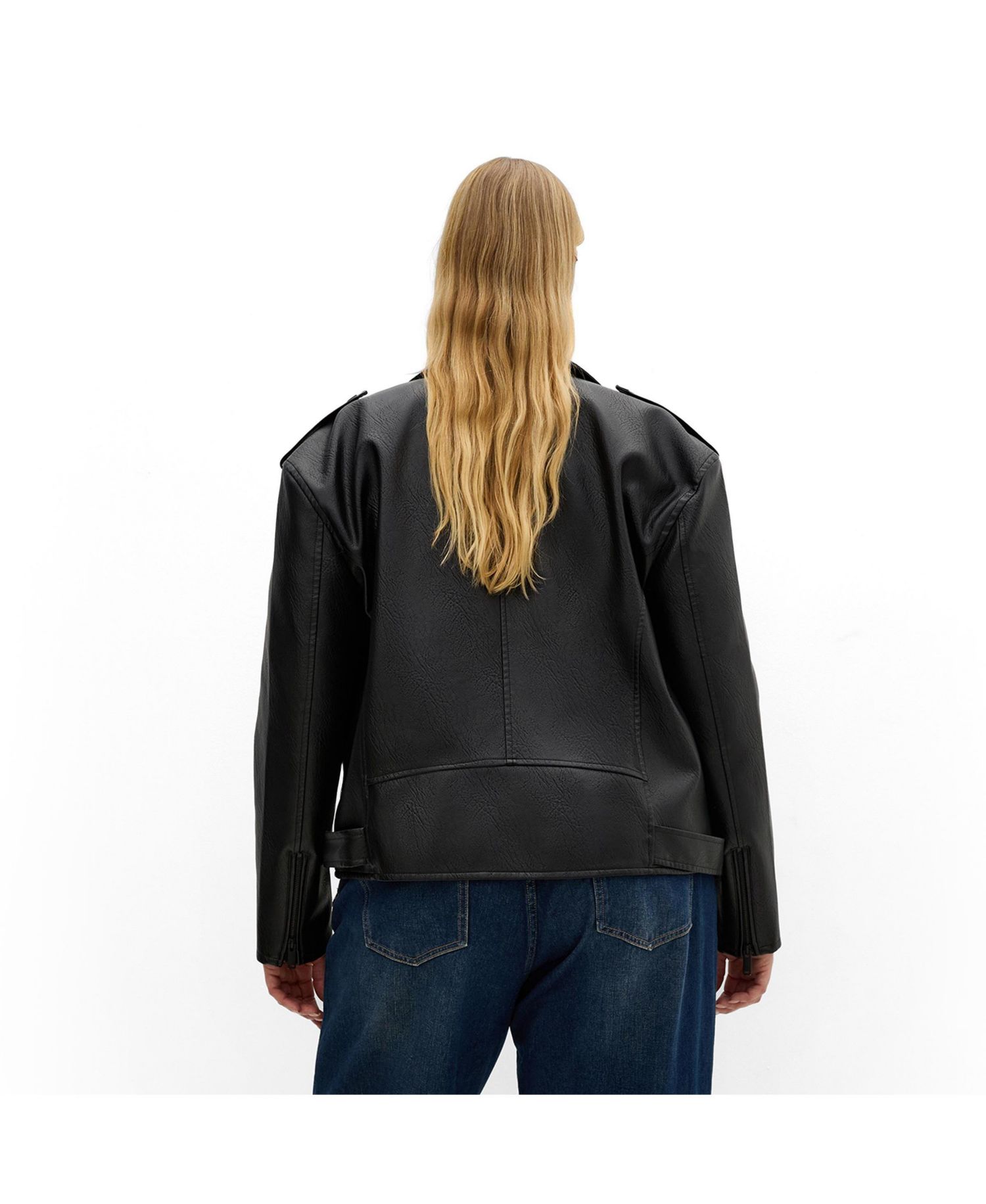 Plus Size Julie Zip Biker Jacket