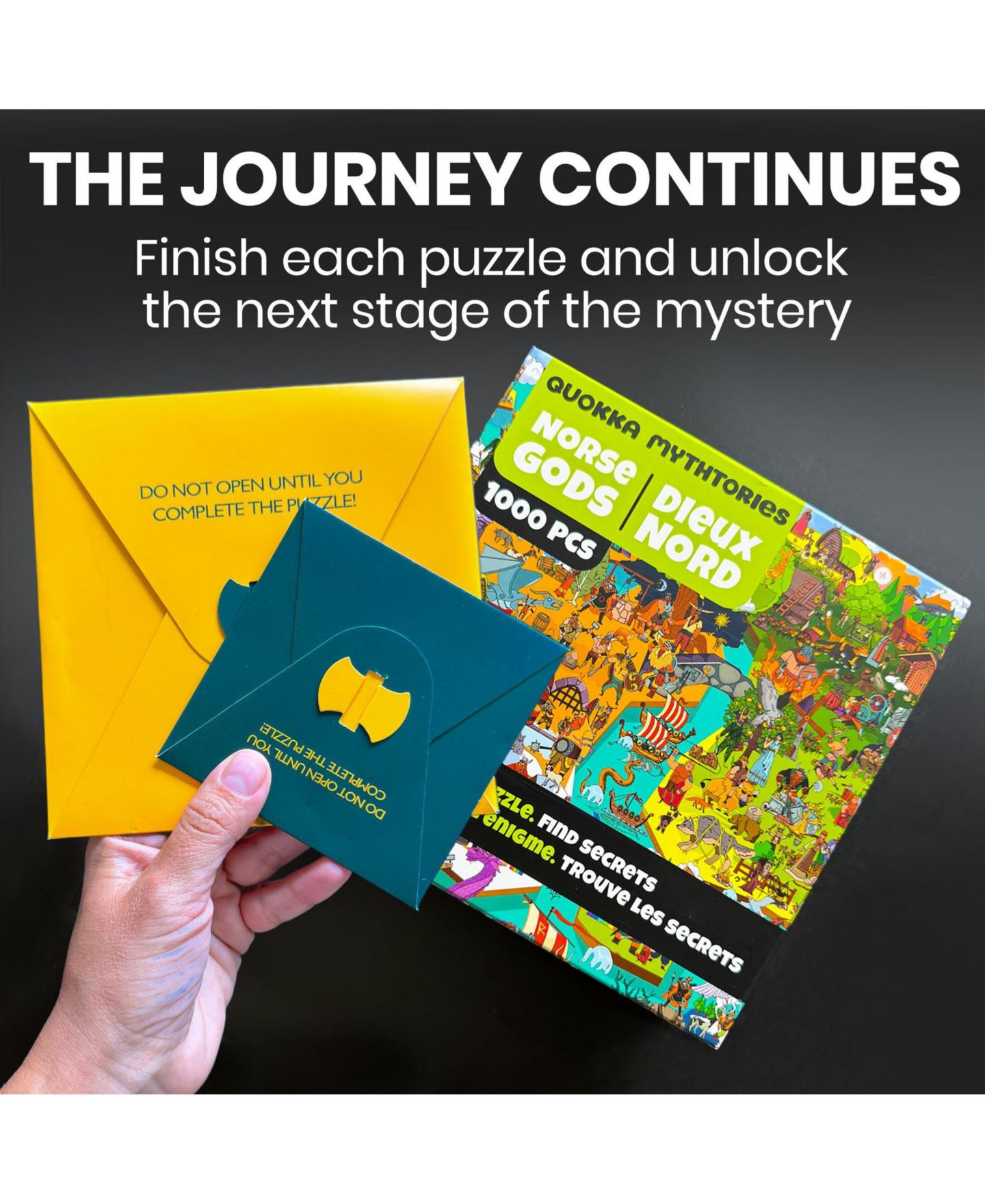 Пазл Quokka 1000 Piece Puzzle for Adults Ancient Myths and Legends with Secret Tasks and Audio Story, цвет: Gods Set — фото 5