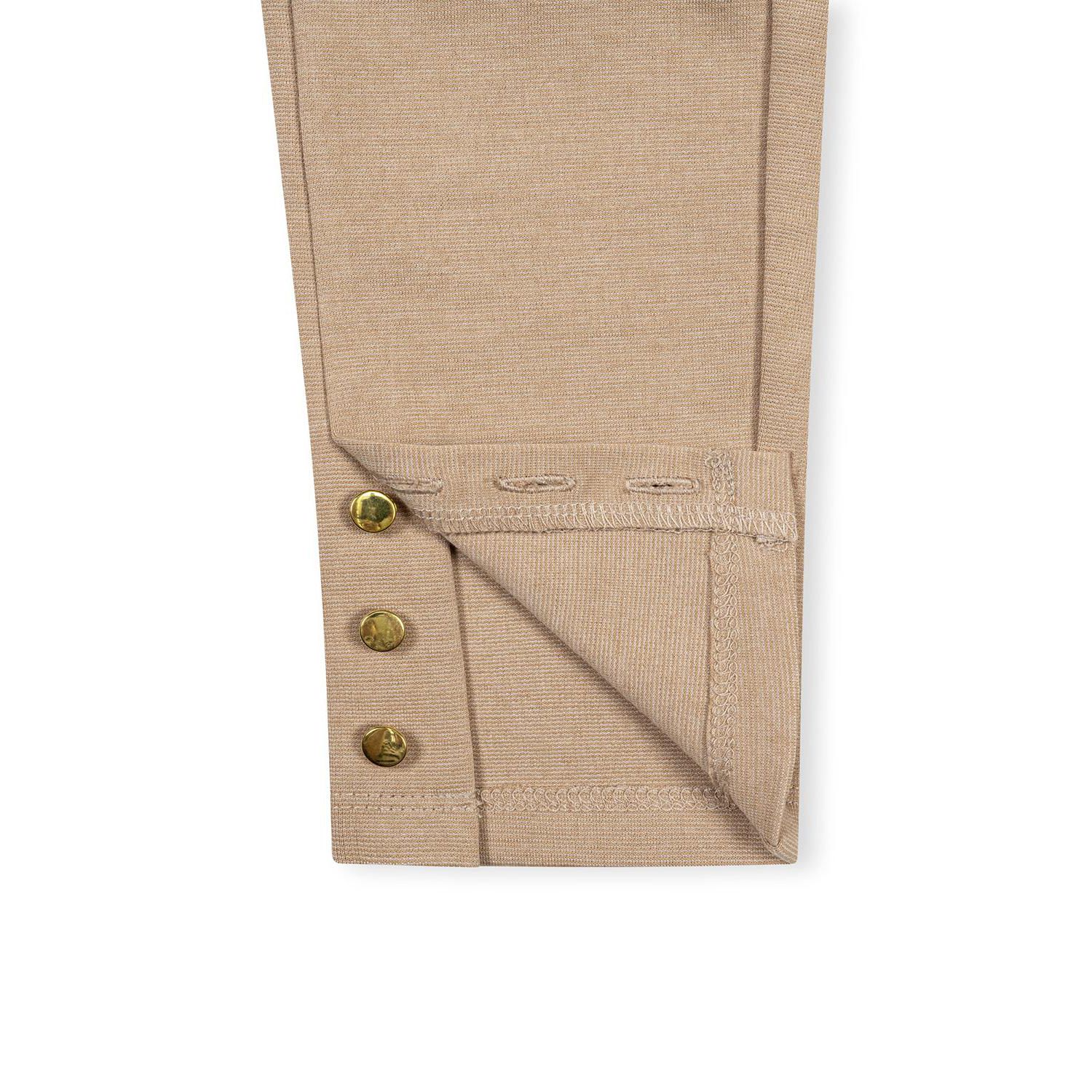 Little and Big Girls' 6-12 Button Cuff Ponte Pant