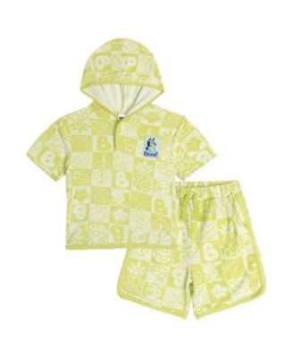 Baby Boy or Girl Loungewear 2-Piece Hooded Tee and Shorts Set