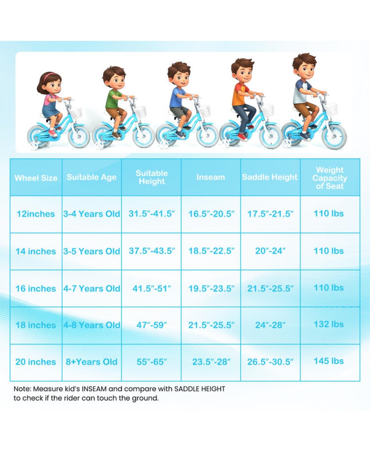 Hongge 12-Inch Kids' Bike with Training Wheels and Dual-Brake System, Ages 3-4