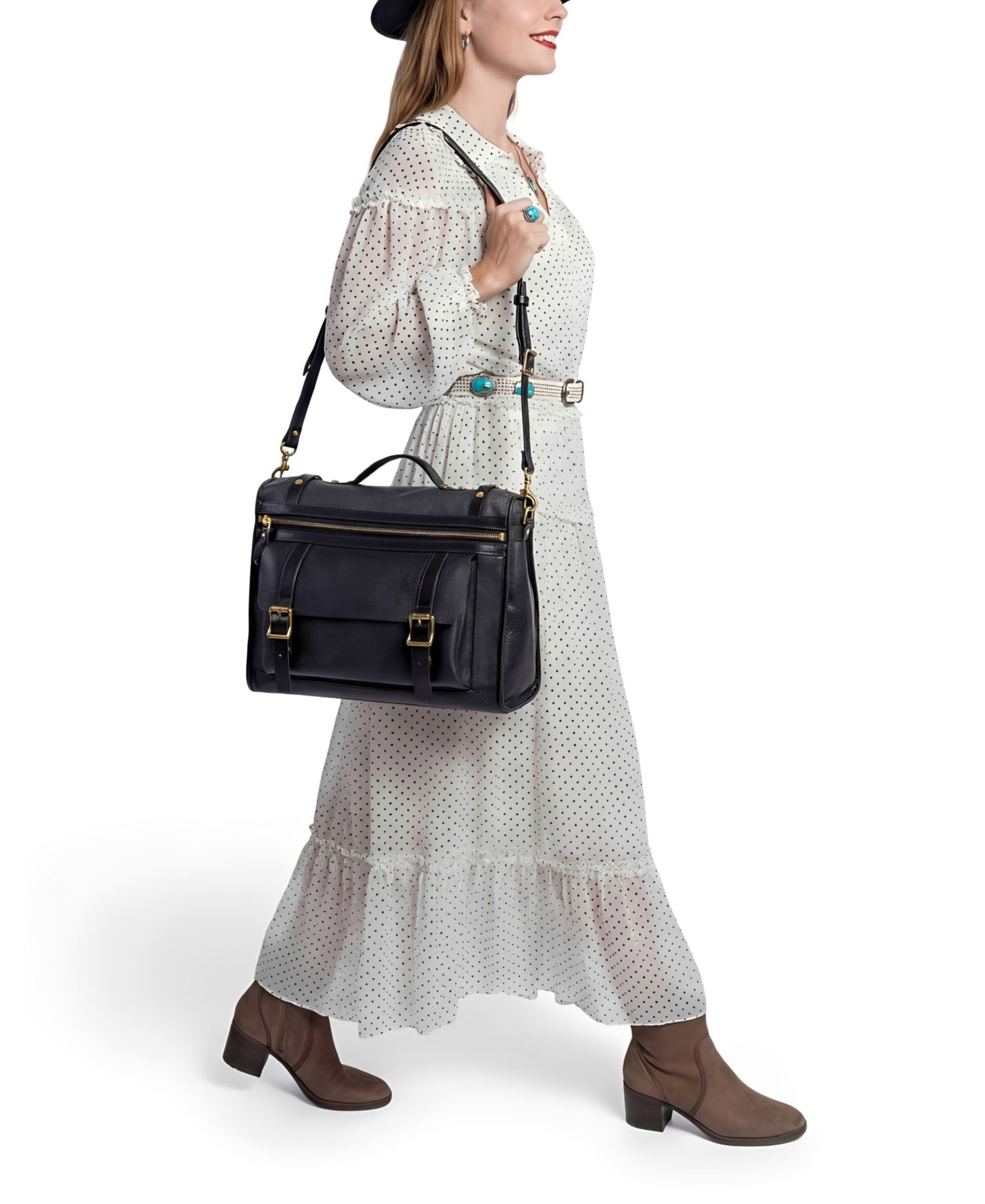 Stone Cove Leather Briefcase