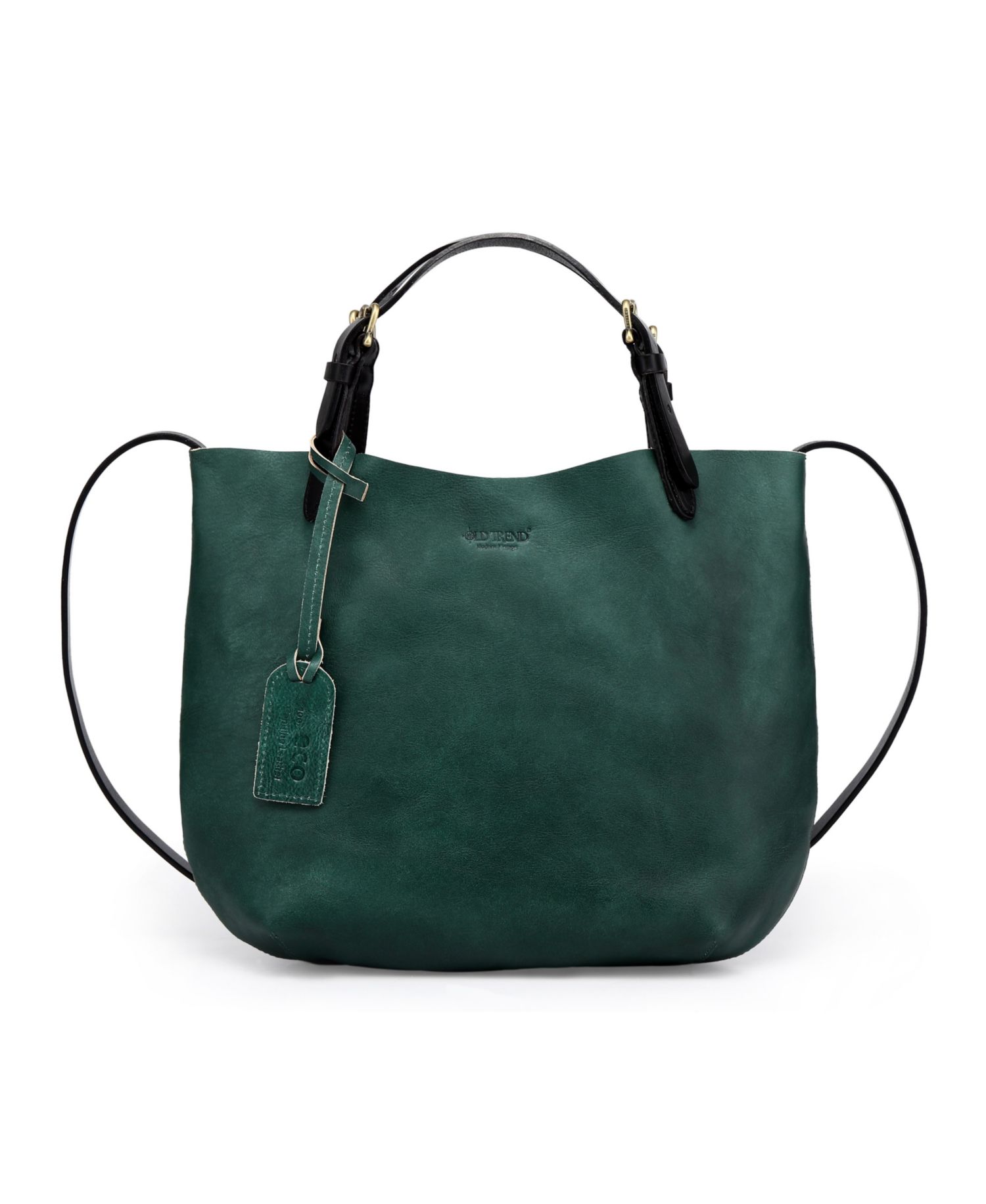 Dip Dye Mini Leather Crossbody Tote Bag