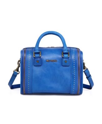 Mini Trunk Leather Top Handle Crossbody Bag