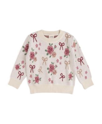 Toddler Girls Coquette Rose Sweater