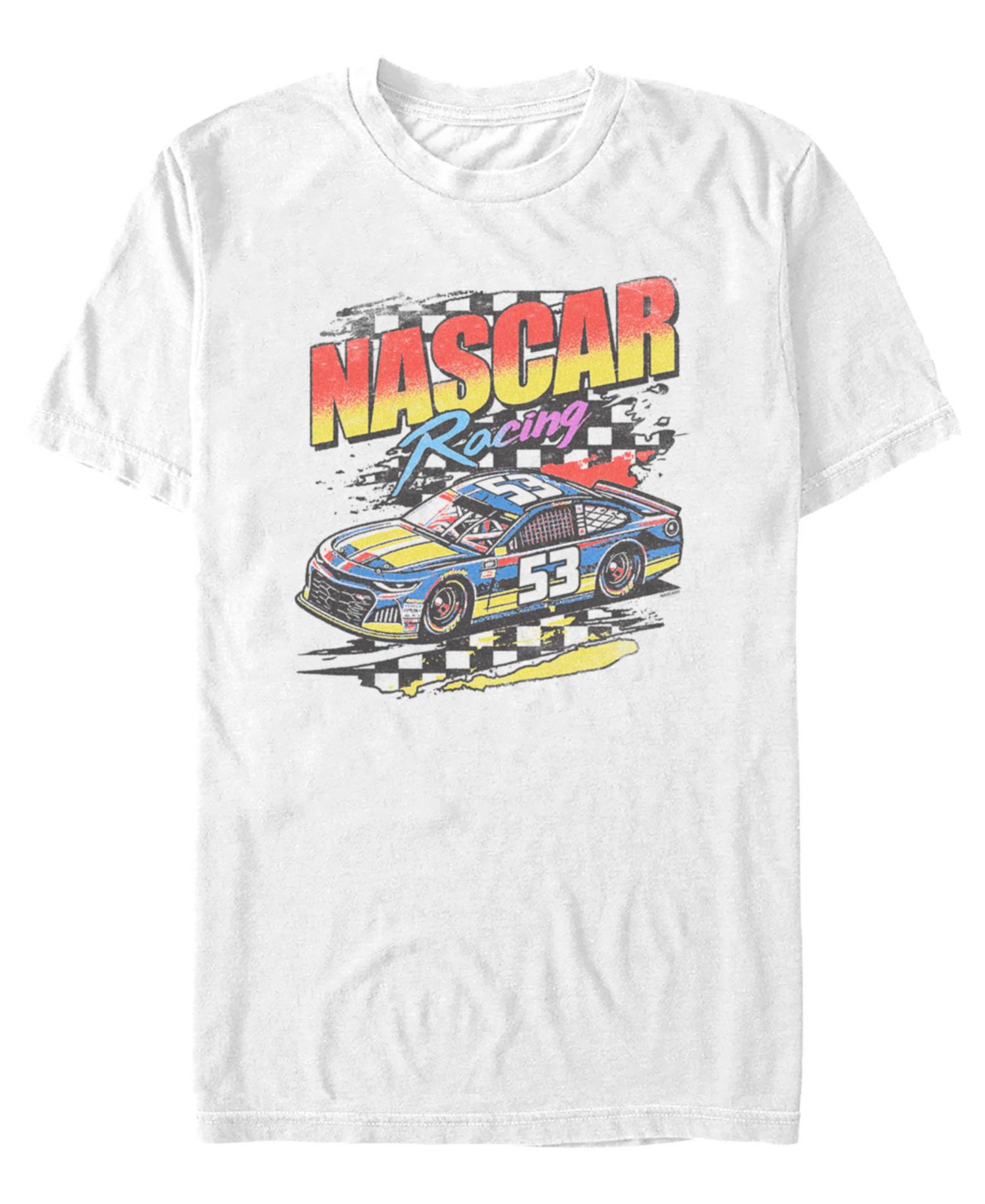 Men's Nascar Racing No. 53 Vintage Stock Car Graphic T-Shirt