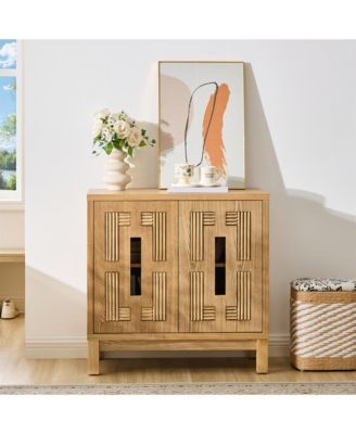 31.5" Modern Sideboard Buffet Cabinet Display Storage with Double Doors and Adjustable Shelves