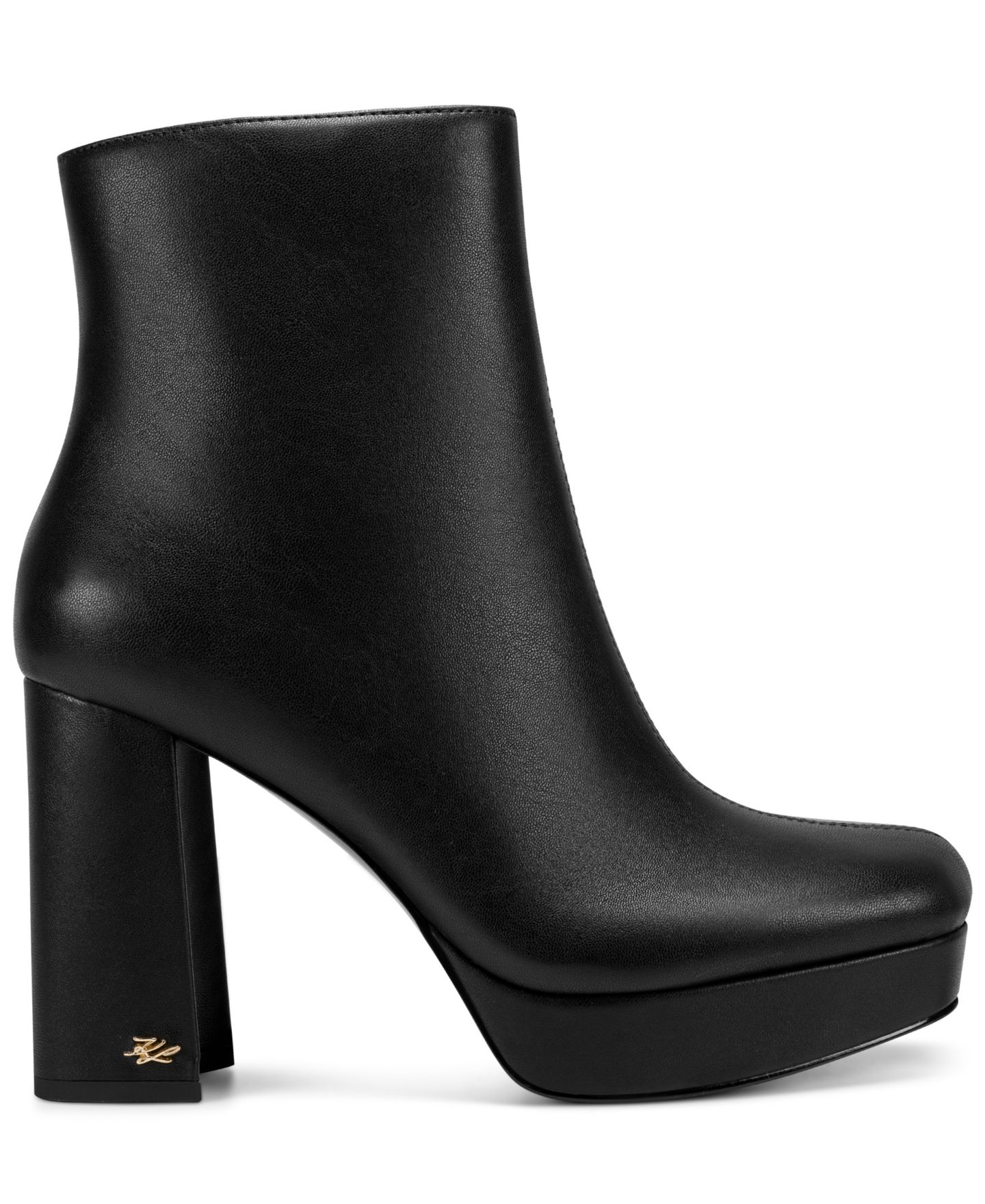 Женские ботинки KARL LAGERFELD PARIS Malika Platform Booties, цвет: Чёрный — фото 2