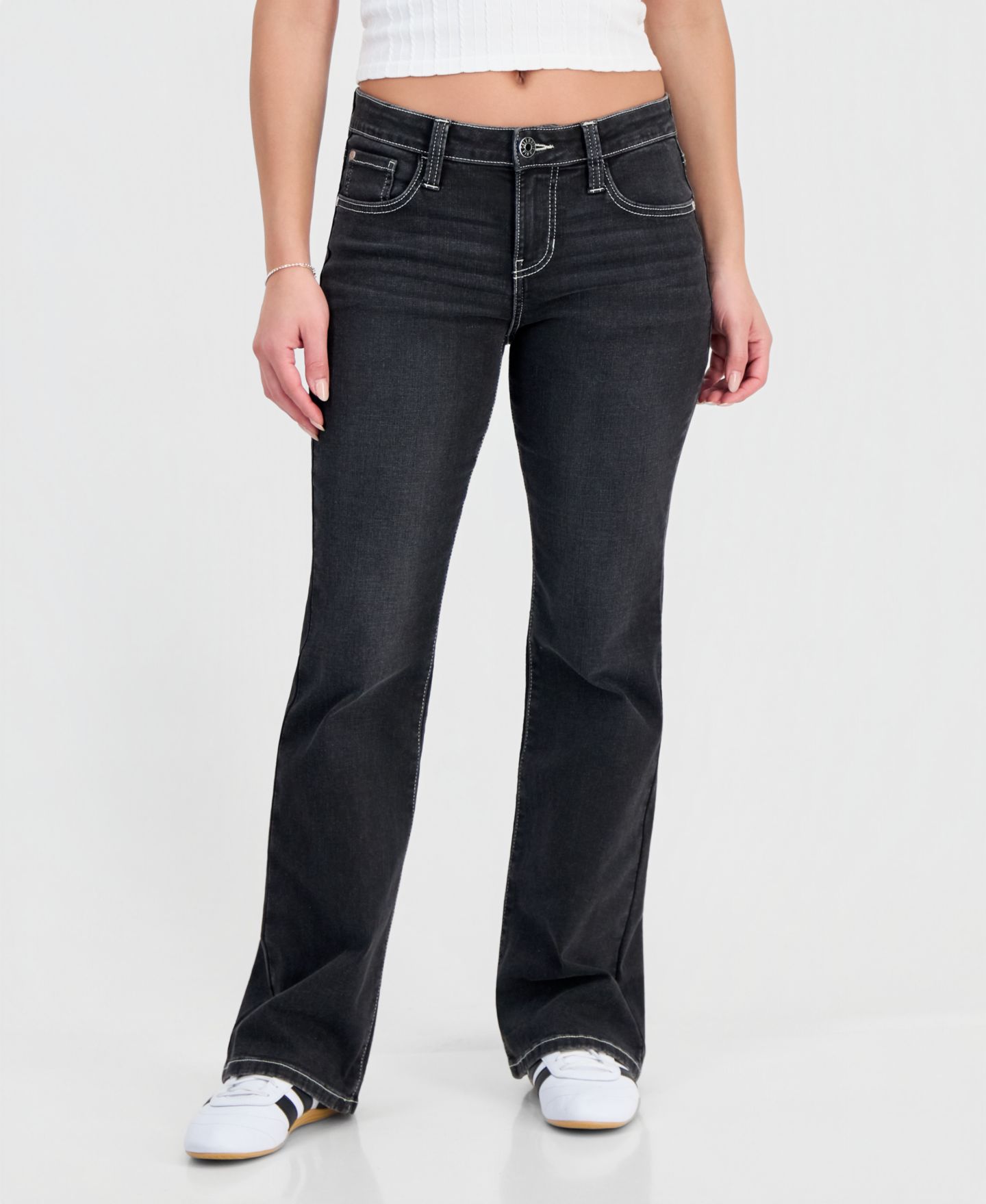 Женские джинсы Celebrity Pink Juniors' Low-Rise Bootcut, цвет: Tecopa — фото 1