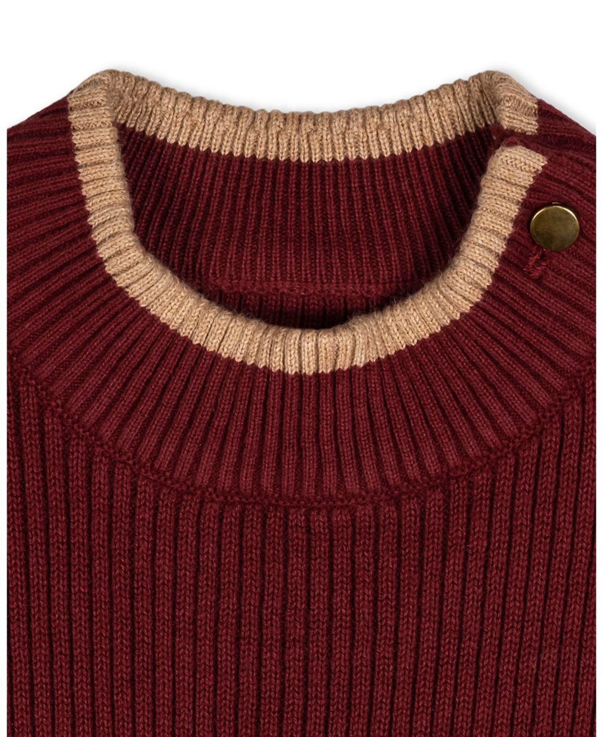 Hope & Henry Little and Big Girls (6 - 12) Organic Mock Neck Flounce Hem Sweater Dress