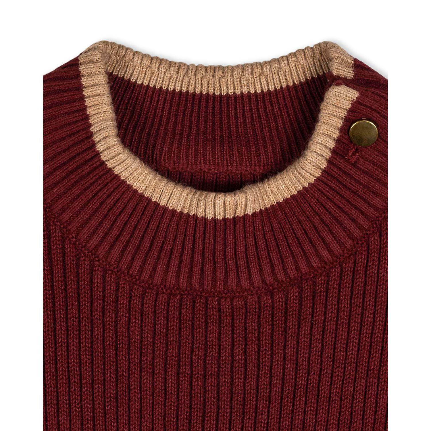 Little and Big Girls (6 - 12) Organic Mock Neck Flounce Hem Sweater Dress