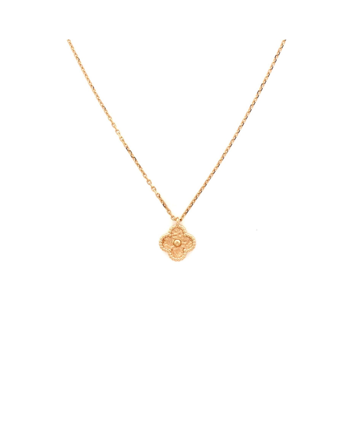 Pre-Owned Van Cleef and Arpels Sweet Alhambra Pendant Necklace - 18k rose gold