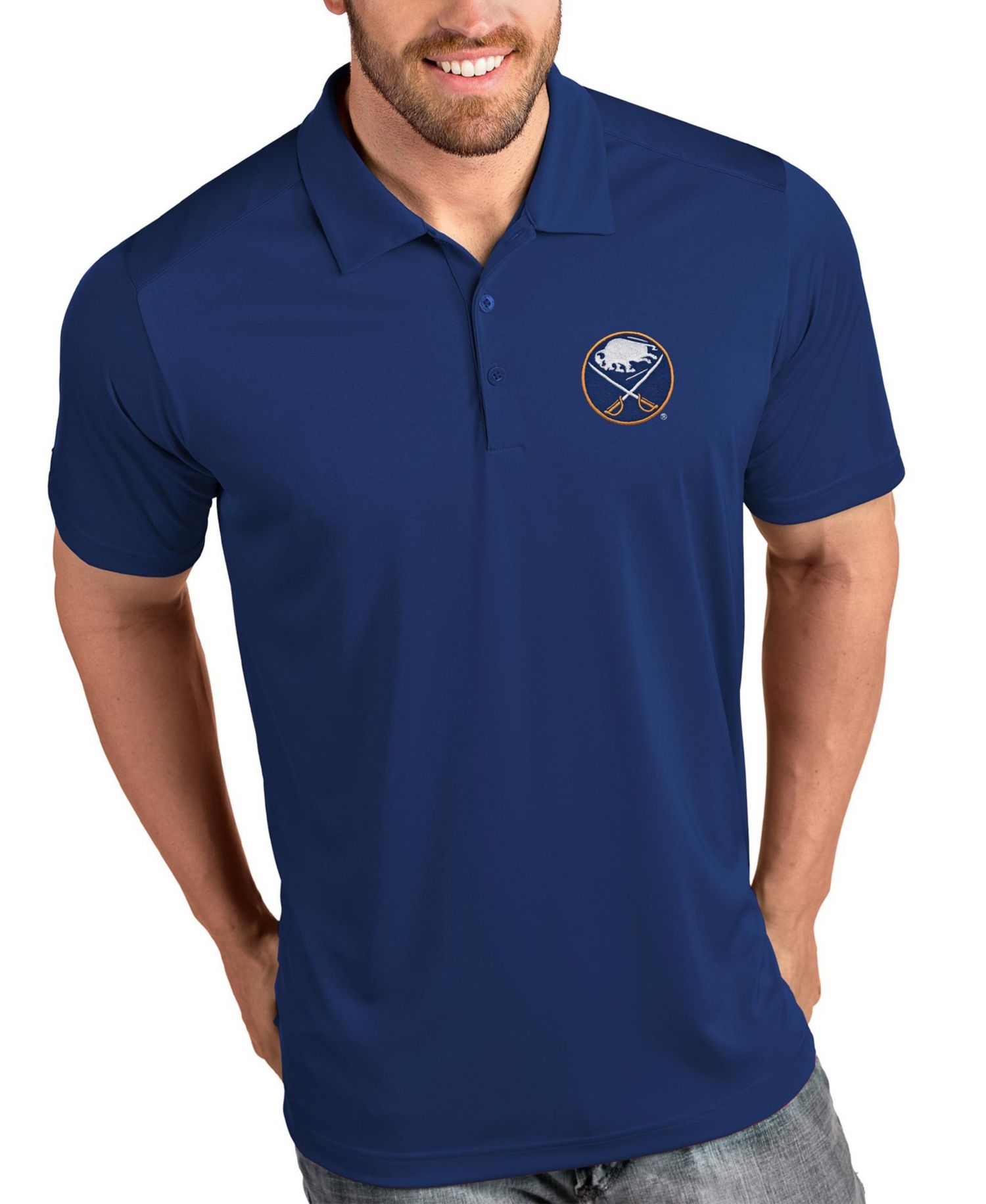 Men's Royal Buffalo Sabres Tribute Polo Shirt