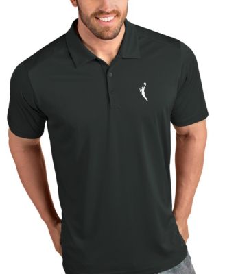 Men's Charcoal WNBA Logowoman Tribute Polo Shirt