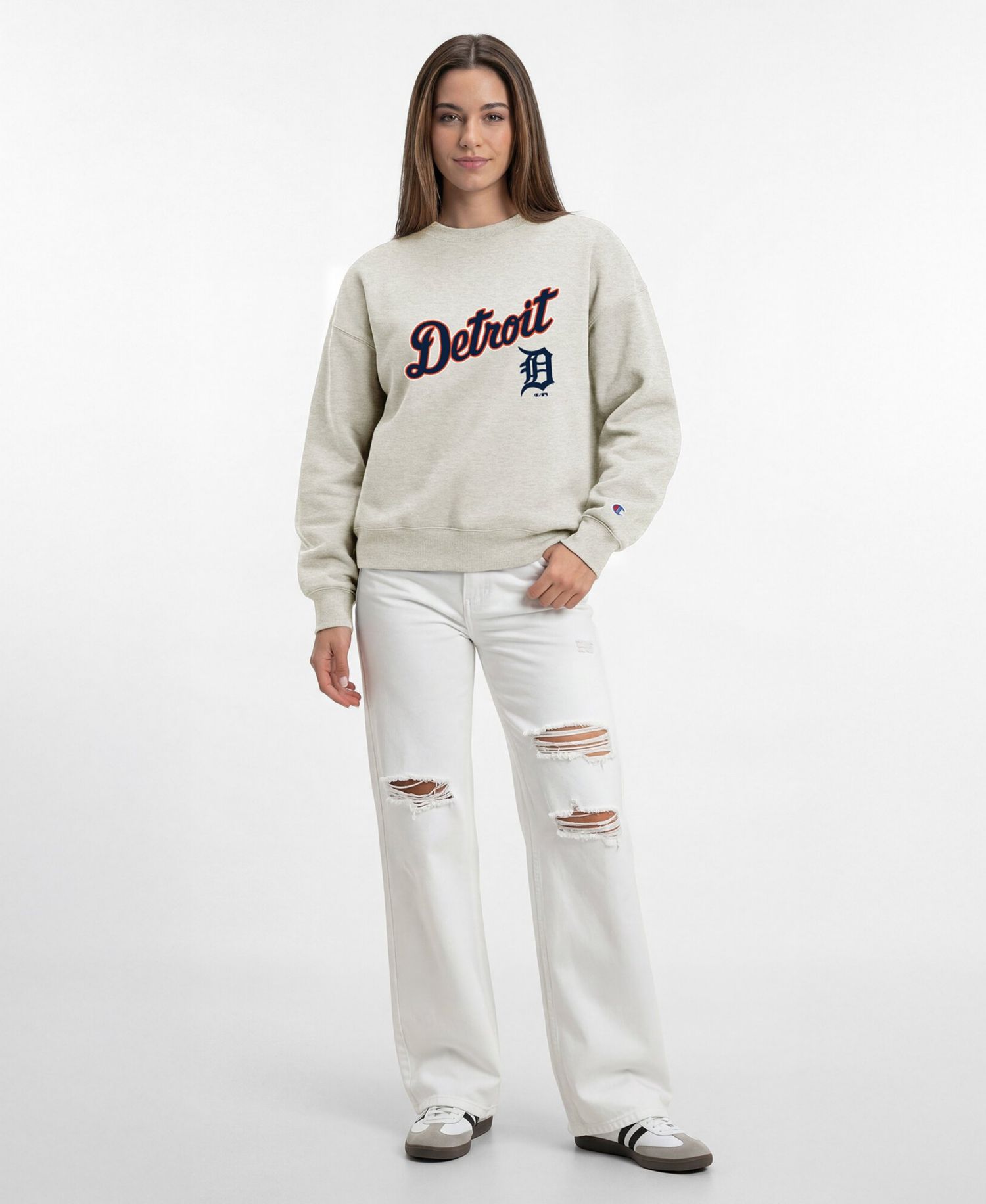 Women's Detroit Tigers All-Star Relaxed-Fit Dropped-Shoulder Sweatshirt