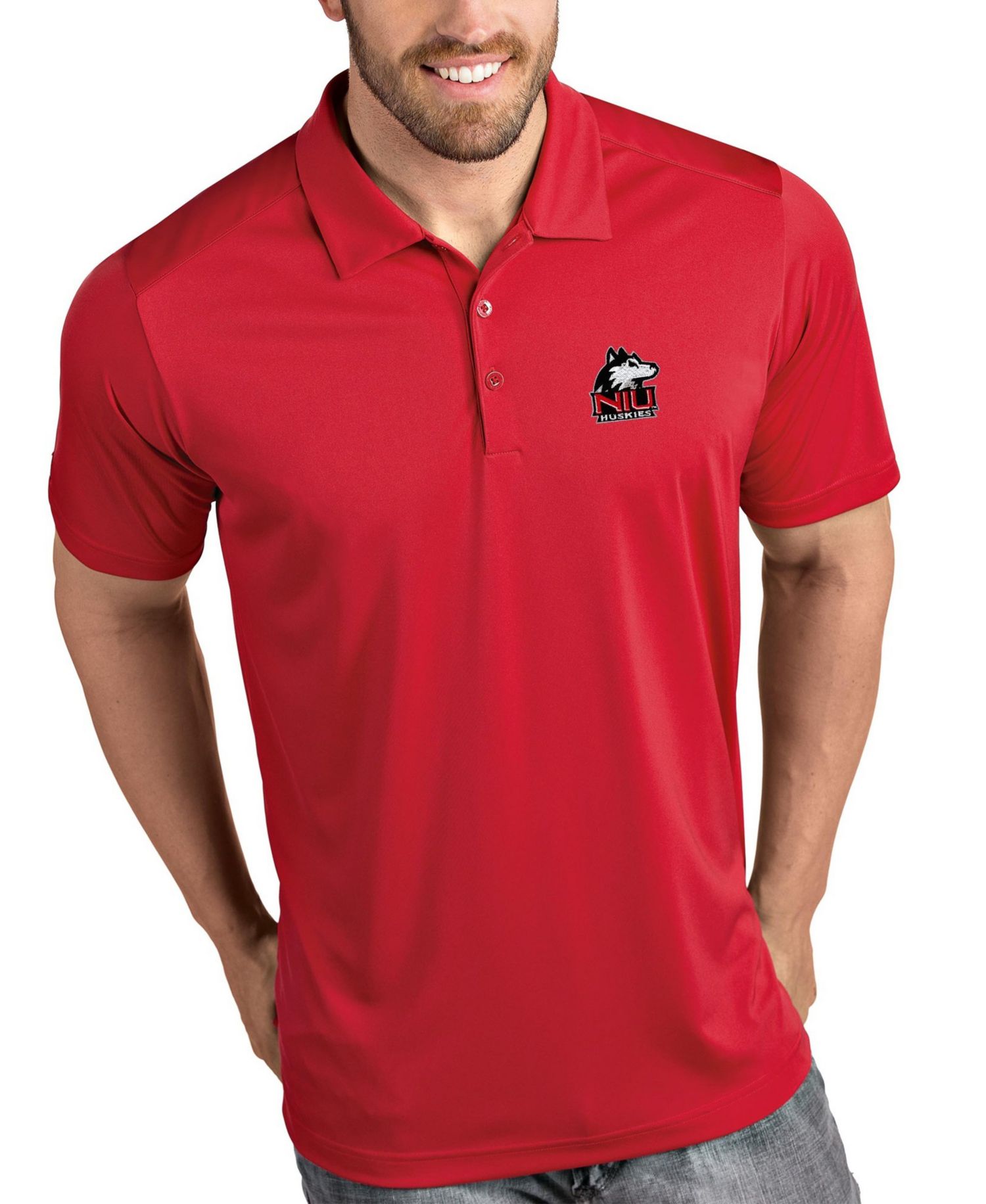 Men's Red Northern Illinois Huskies Tribute Polo Shirt