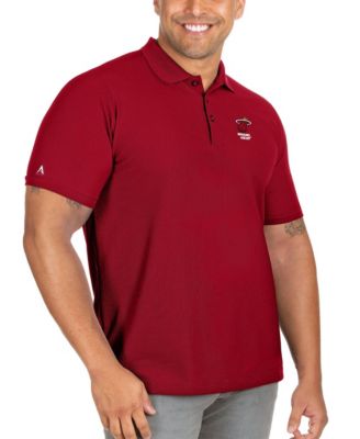 Men's Red Miami Heat Big & Tall Legacy Pique Polo Shirt