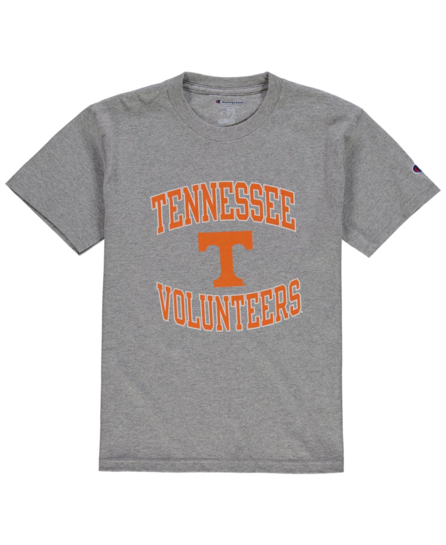 Big Boys and Girls Gray Tennessee Volunteers Circling Team Jersey T-Shirt