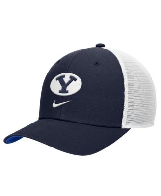 Men's Navy BYU Cougars Rise Trucker Dri-FIT Adjustable&nbsp;Hat
