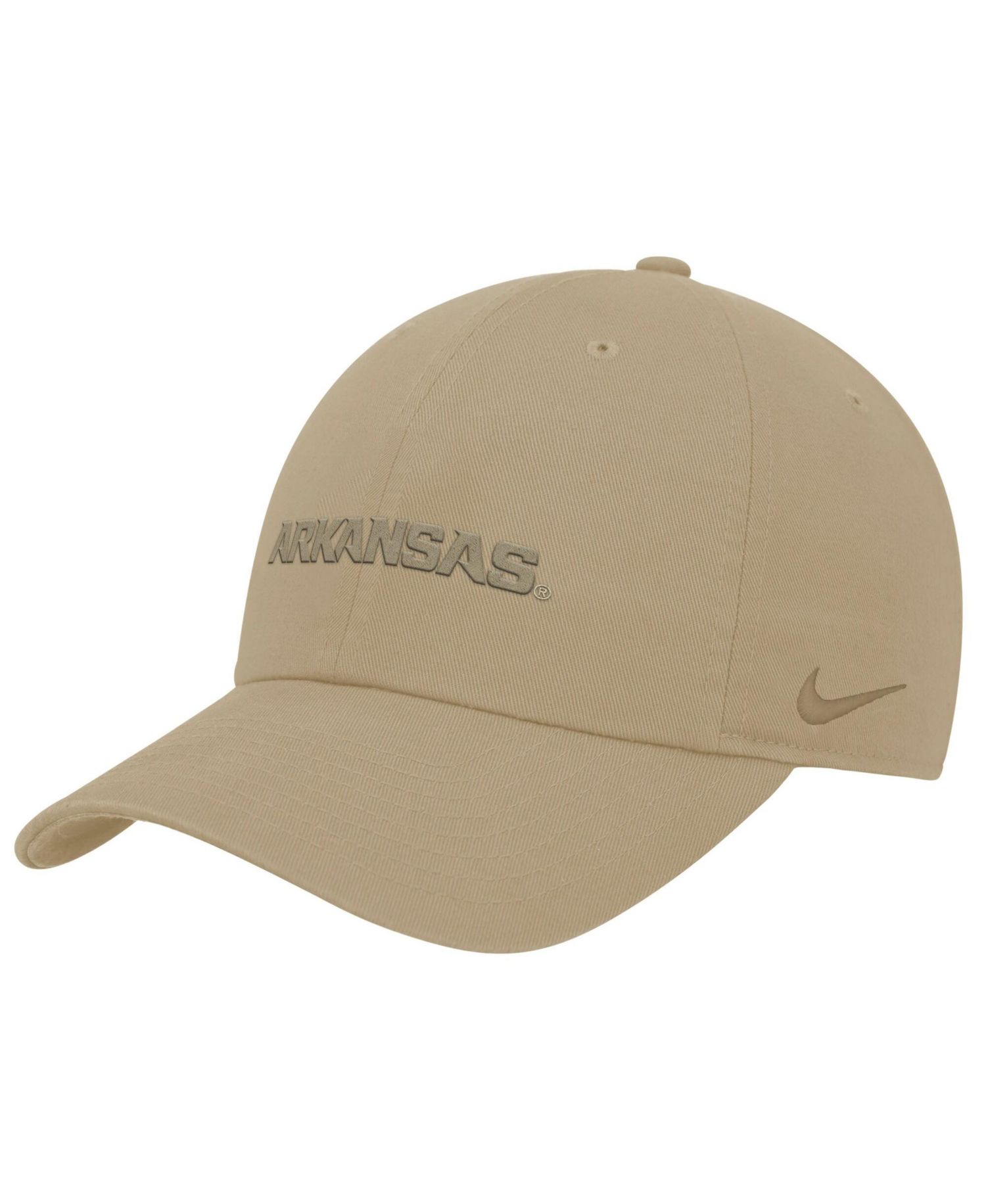 Men's Beige Arkansas Razorbacks Club Adjustable Hat