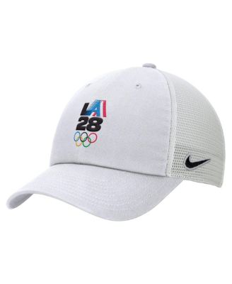 Men's White LA28 Summer Olympics Club Trucker Adjustable Hat