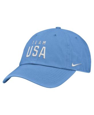 Big Boys and Girls Light Blue Team USA Club Unstructured Adjustable Hat