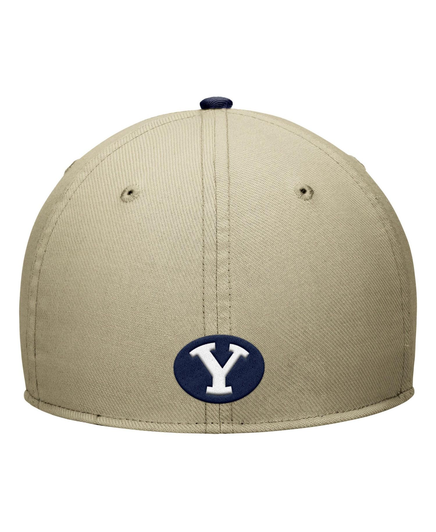 Men's Beige/Navy BYU Cougars Dri-FIT SwooshFlex Hat