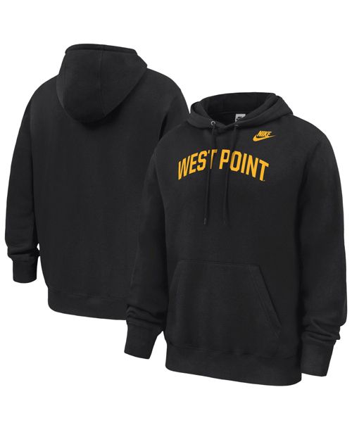 Men's Black Army Black Knights 2026 West Point Classic Collection Club Fleece Hoodie