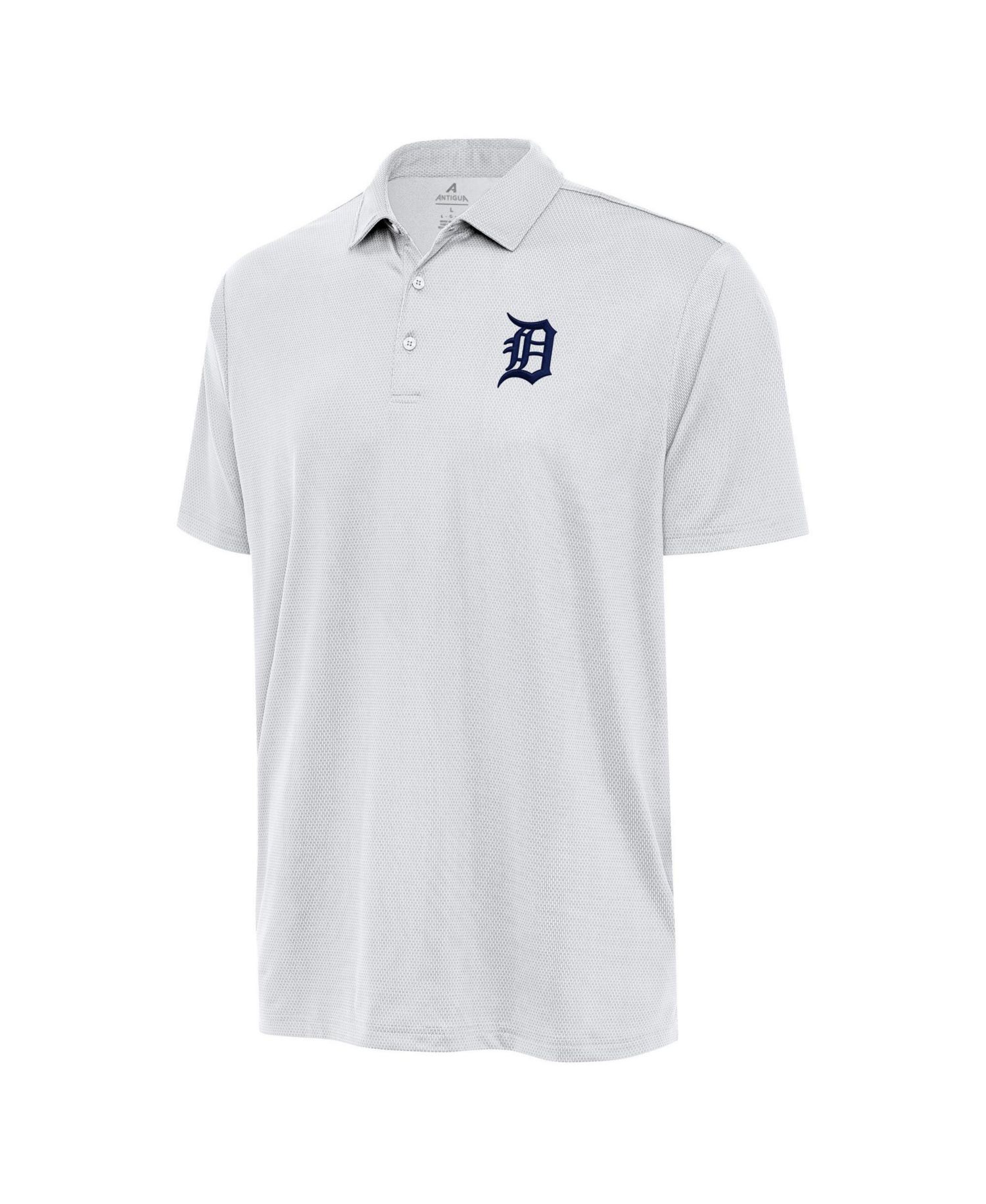 Men's White Detroit Tigers Eclipse Polo Shirt