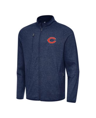 Men's Heather Navy Chicago Bears Hold-Up Tri-Blend Full-Zip Jacket