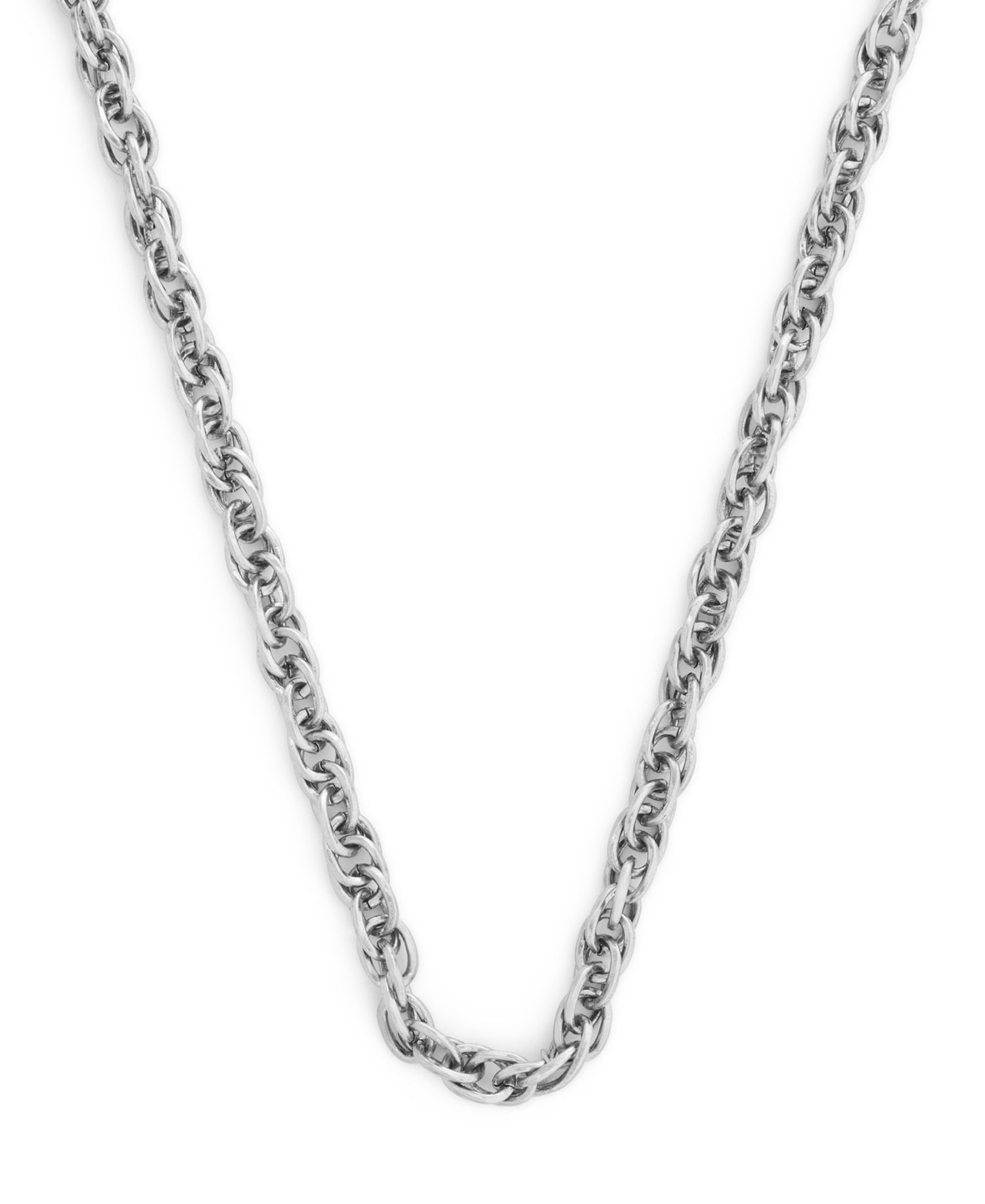 Silver Heritage Twist Link Collar Necklace
