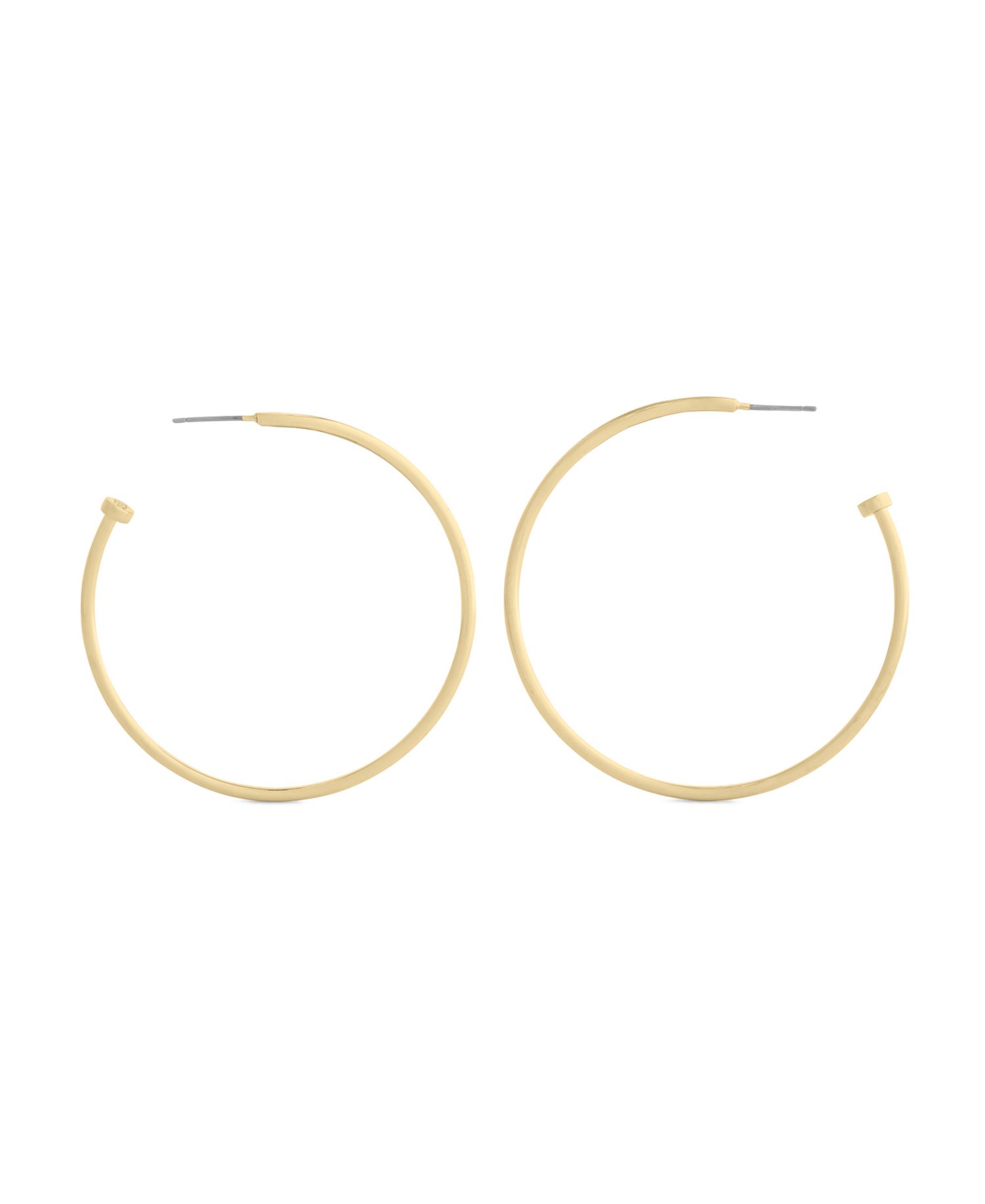 Metal-tone Classic Large Hoop Earrings