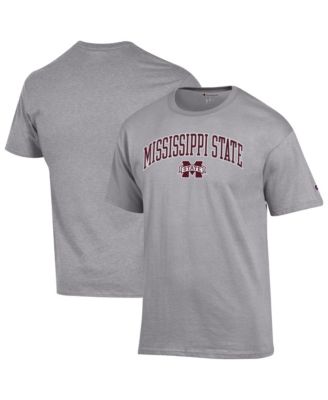 Men's Maroon Mississippi State Bulldogs Arch Over Logo T-Shirt