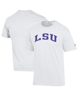 Men's White LSU Tigers Basic Arch T-Shirt