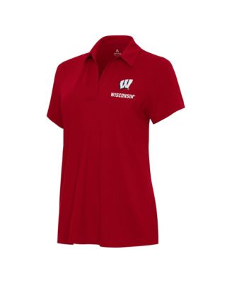 Women's Red Wisconsin Badgers Era Polo Shirt